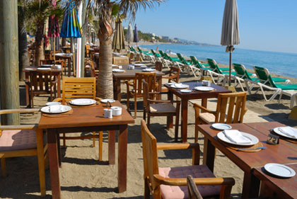 Strandrestaurant in Andalusien