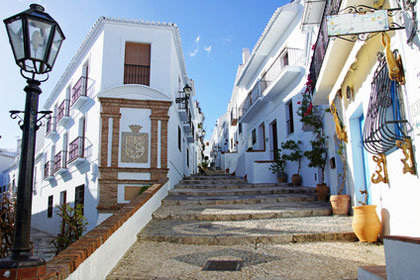 Beispiel der Architektur in Andalusien die Gasee_Frigiliana