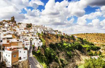 Blick auf die Häuser von Arcos de la Frontera
