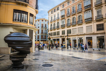 Einkaufsstraße in Malaga