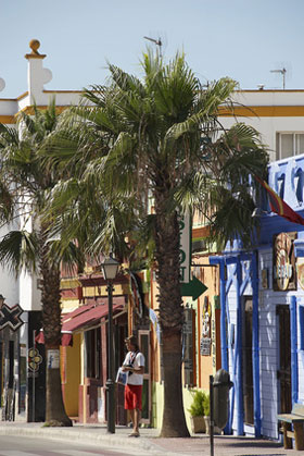 Einkaufsstraße in Tarifa