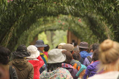 Reisegruppe in Granada