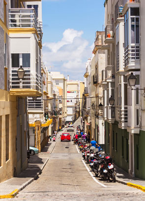 Straße in Cadiz