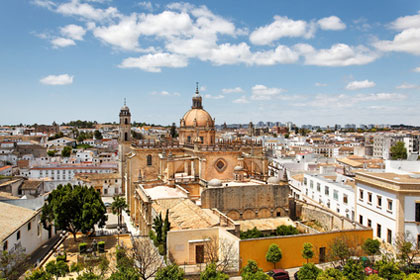 Blick auf Jerez de la Frontera