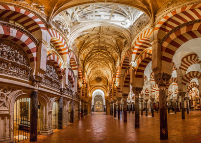 Bild der Säulen in der Mezquita Kathedrale